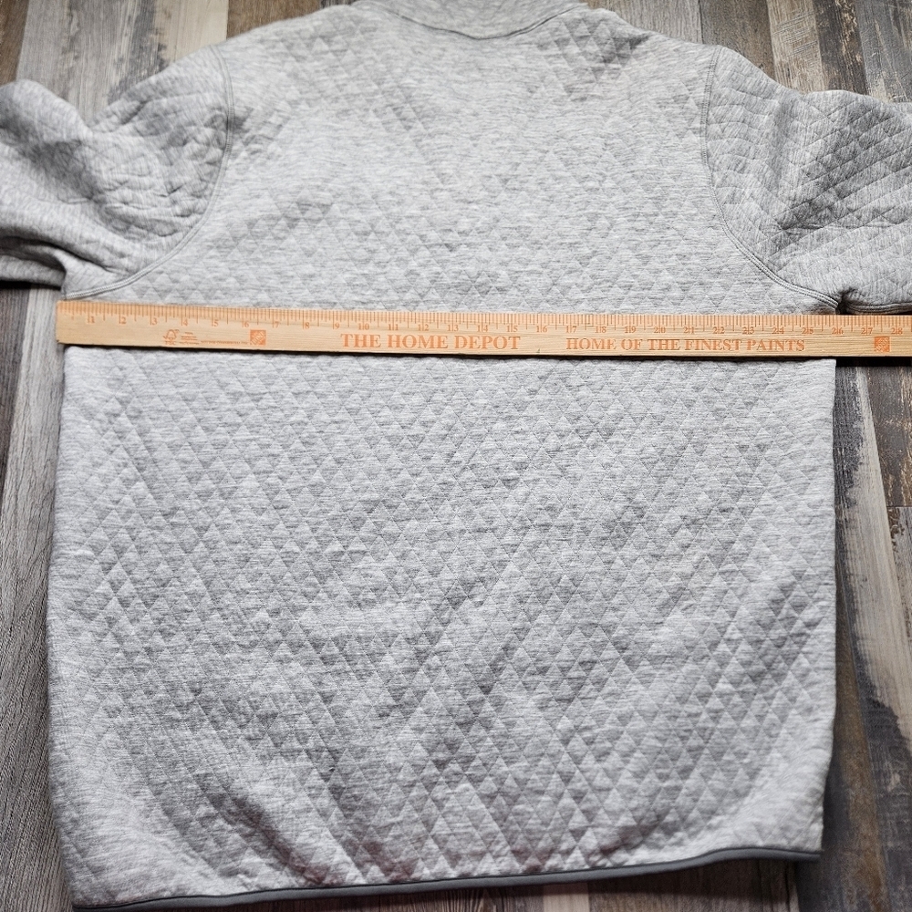Marine Layer Reversible Corbet Pullover 2XL Charcoal & Heather Grey Quilted - Picture 9 of 10